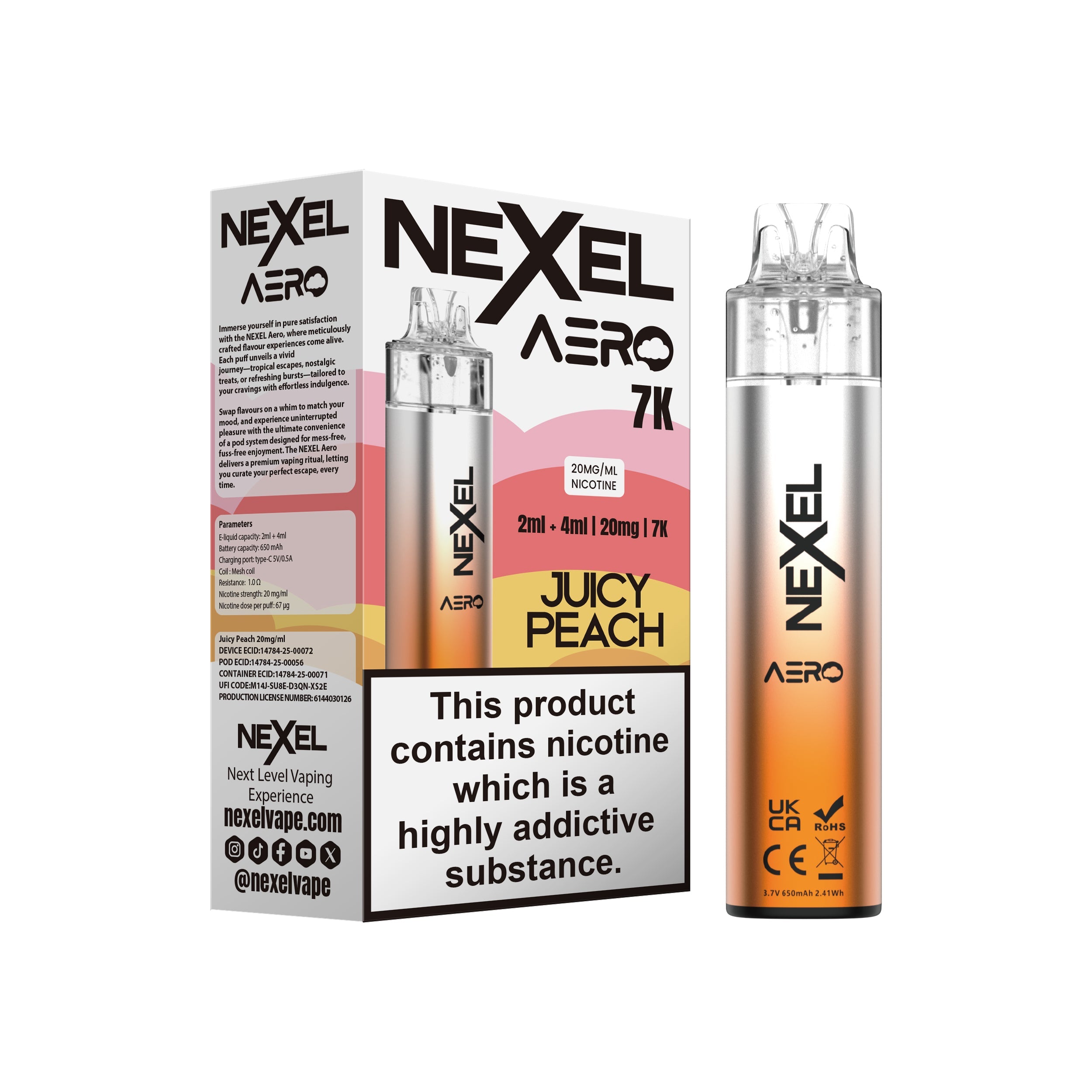 Nexel Aero 7K Prefilled Pod Kit