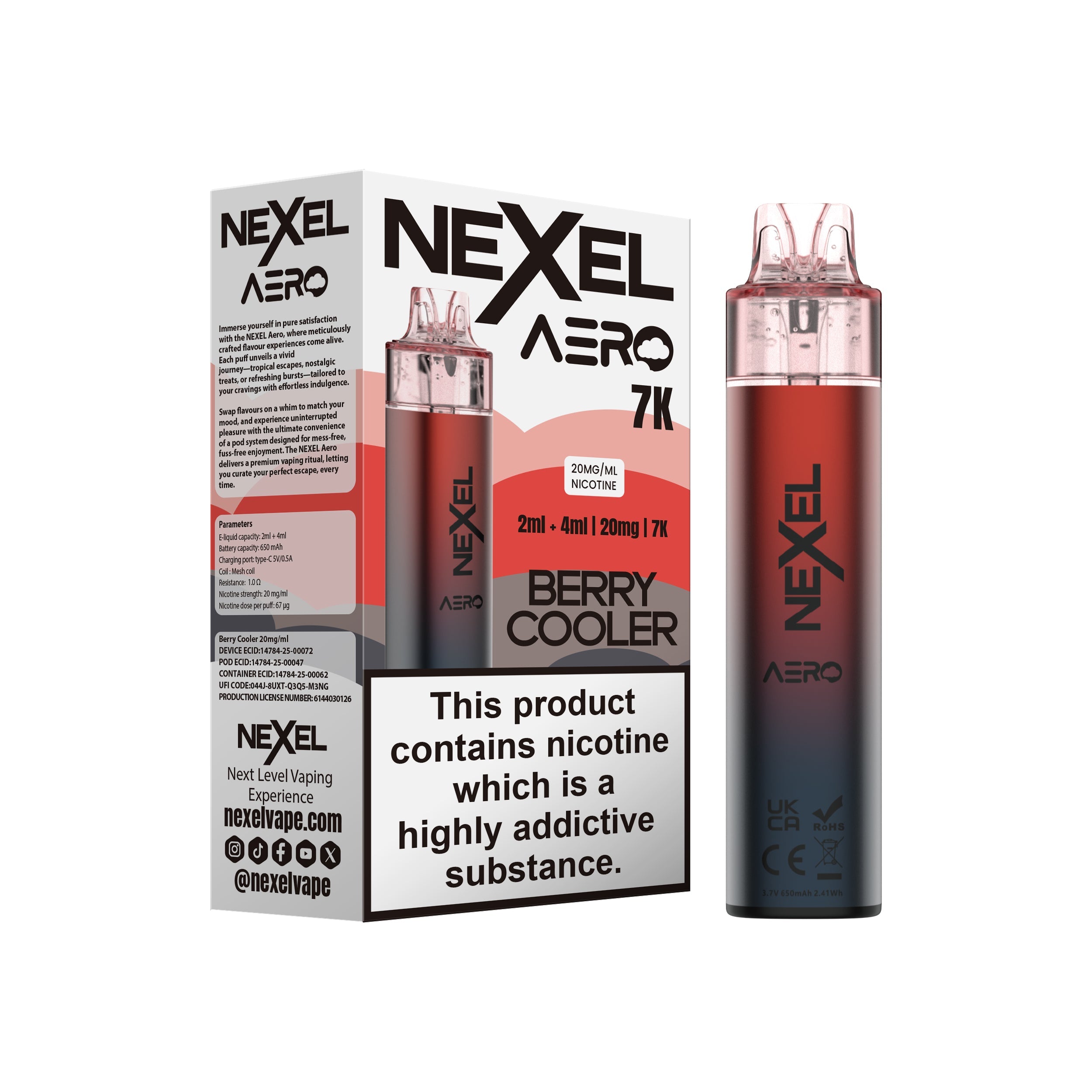 Nexel Aero 7K Prefilled Pod Kit