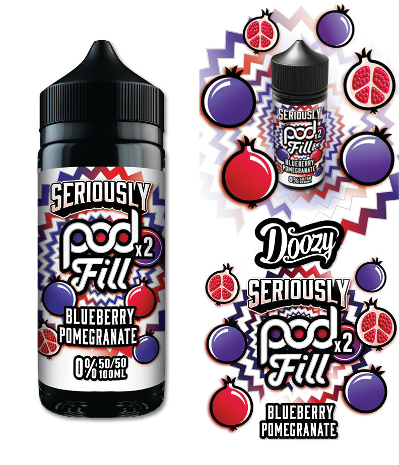 Seriously Pod Fill X2 by Doozy 120ml 50/50 E-Liquid Shortfill E-liquids