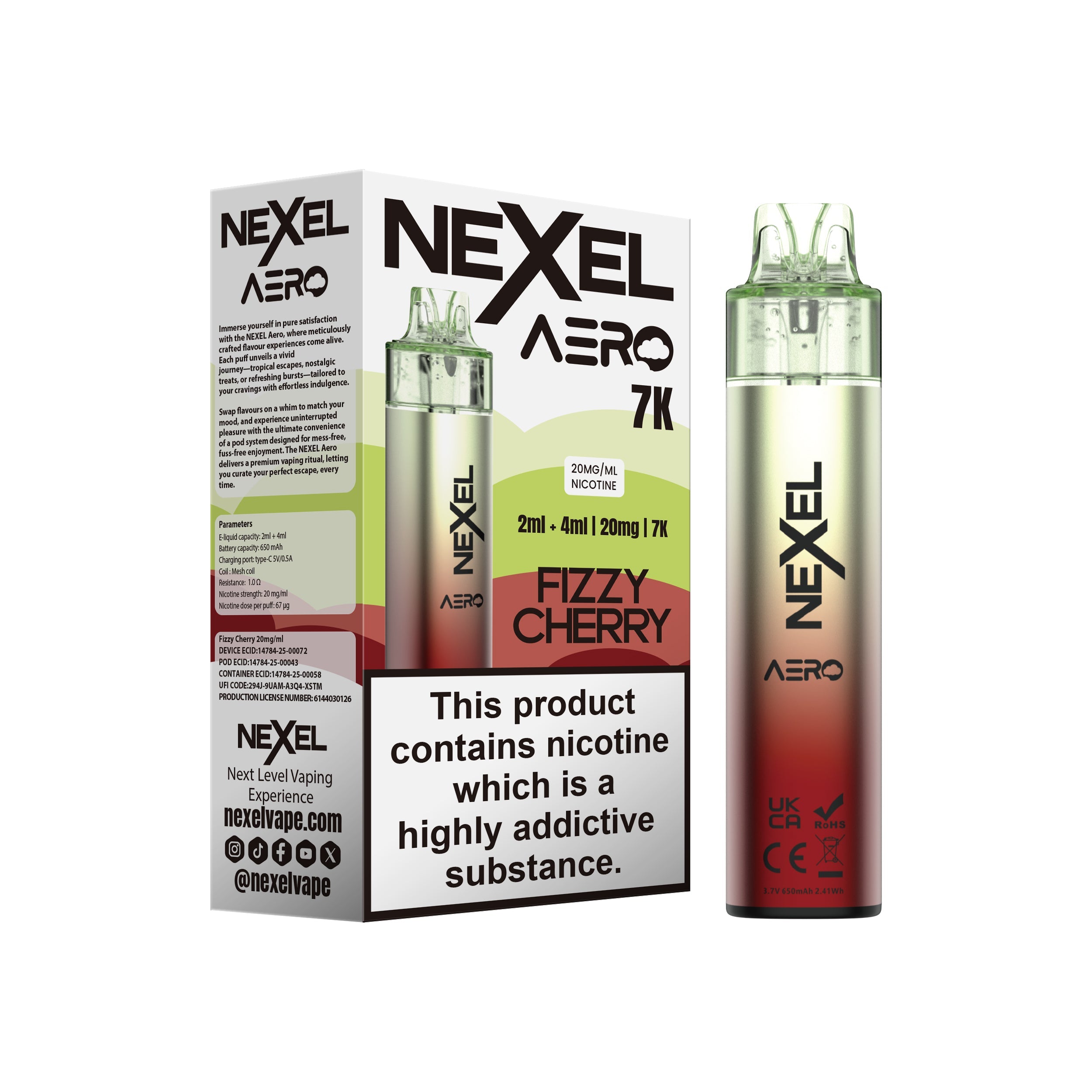 Nexel Aero 7K Prefilled Pod Kit
