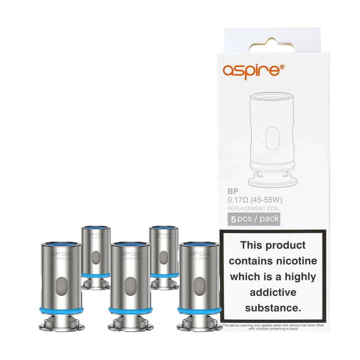Aspire BP Replacement Coils - 5pcs/pack