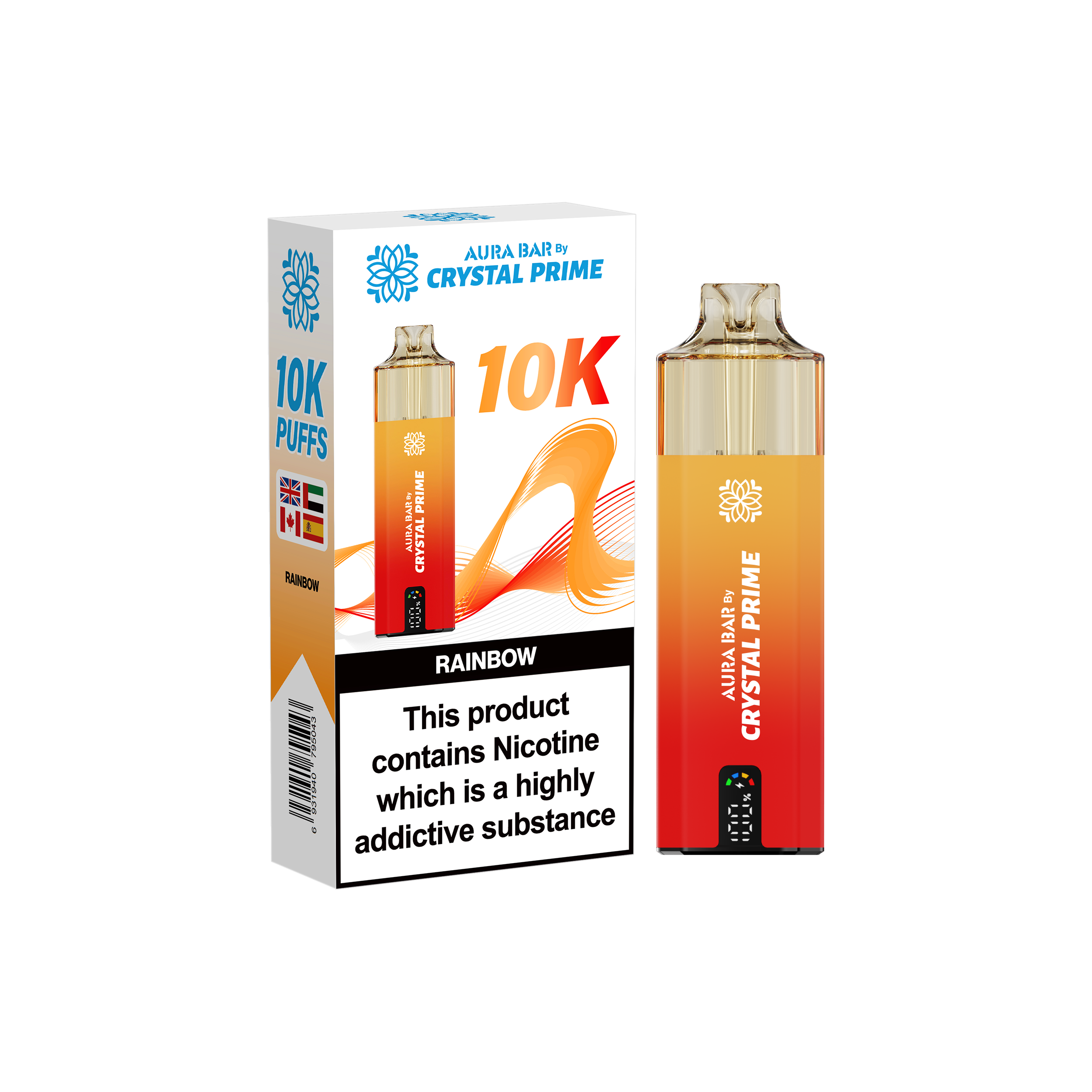 Crystal Prime Aura Bar 10K Prefilled Vape Kit