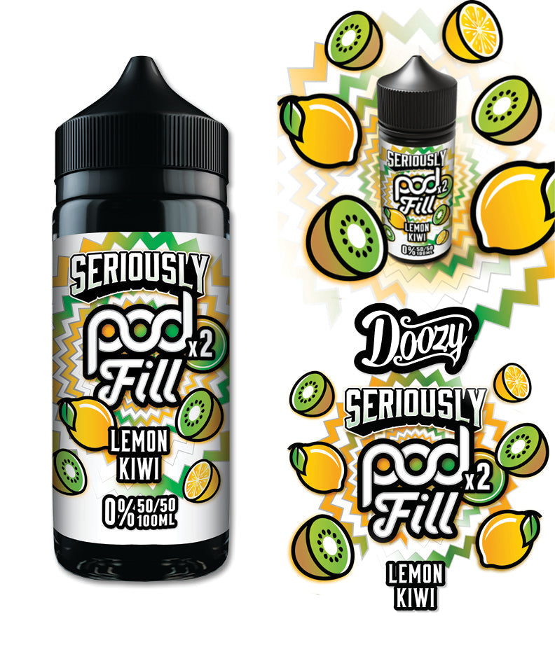 Seriously Pod Fill X2 by Doozy 120ml 50/50 E-Liquid Shortfill E-liquids