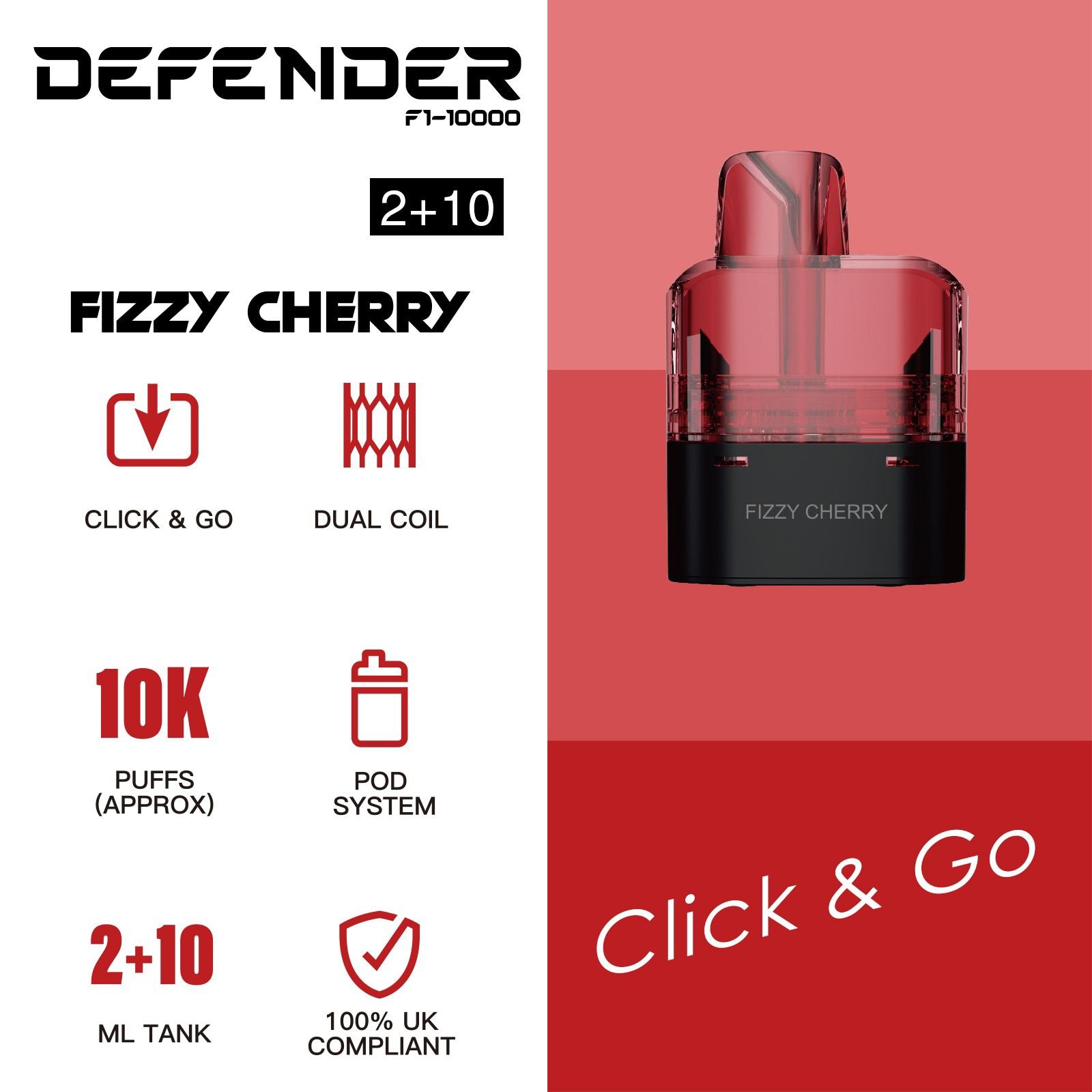 Defender F1-10000 Prefilled Pod