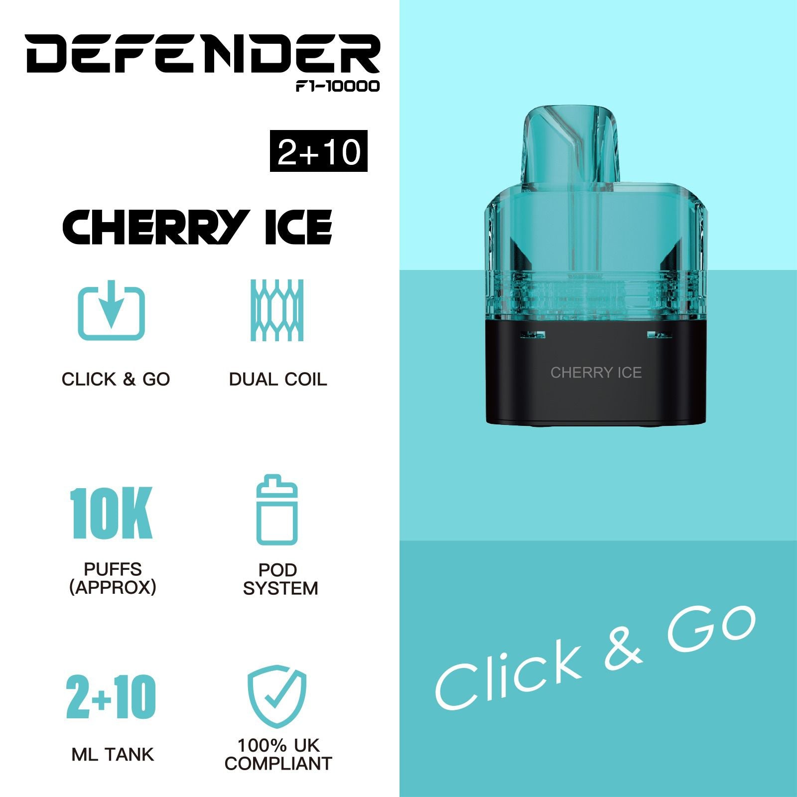 Defender F1-10000 Prefilled Pod