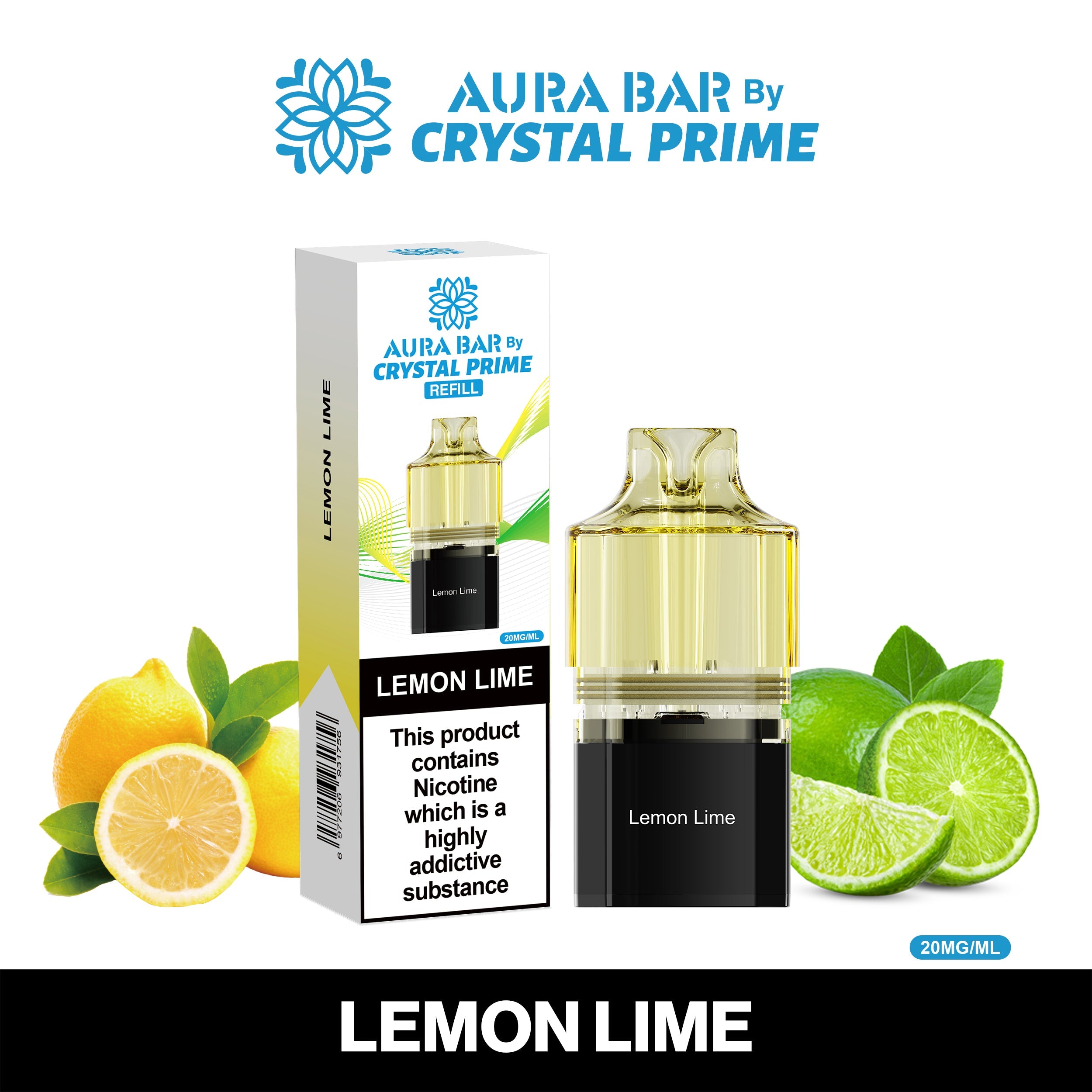 Crystal Prime Aura Bar 10K Prefilled Pods