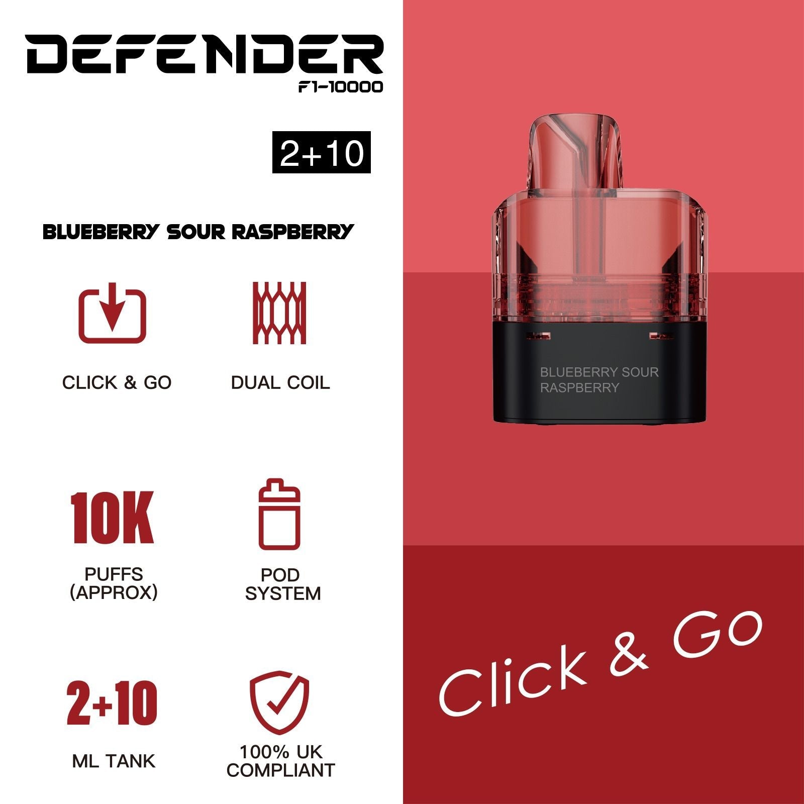 Defender F1-10000 Prefilled Pod