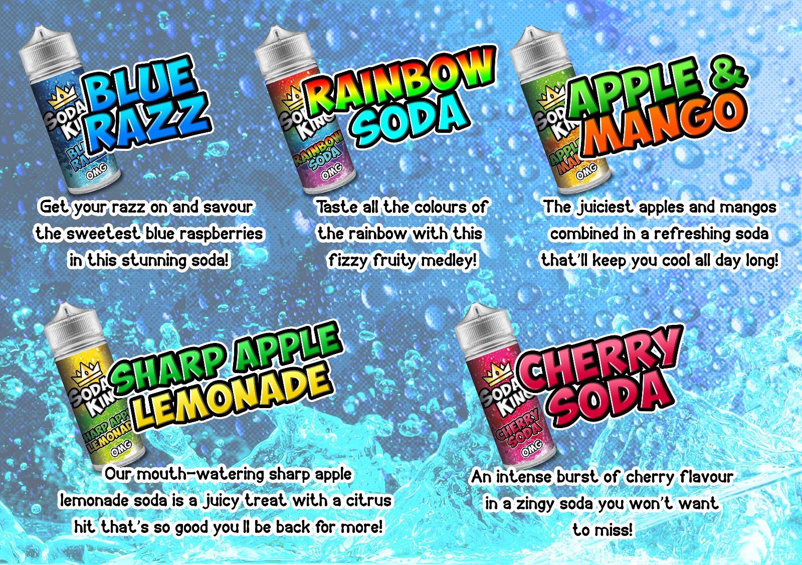 Soda King E Liquid 120ml Shortfill E-liquids