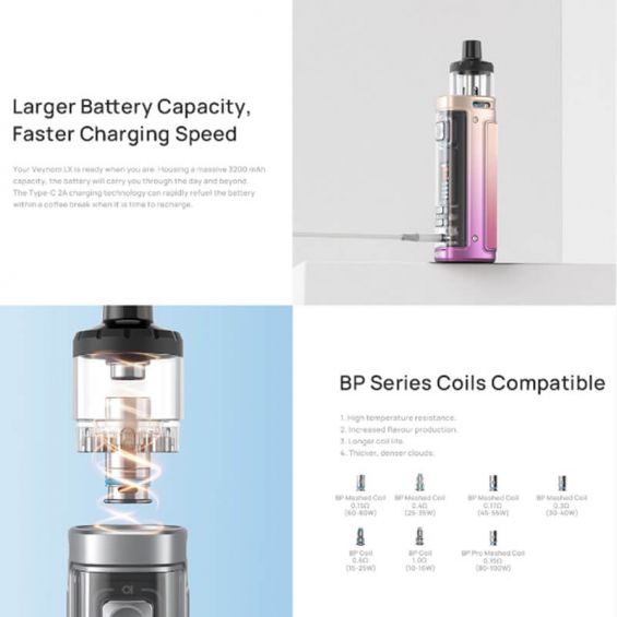 Aspire Veynom LX Pod Kit 100W 3200mAh