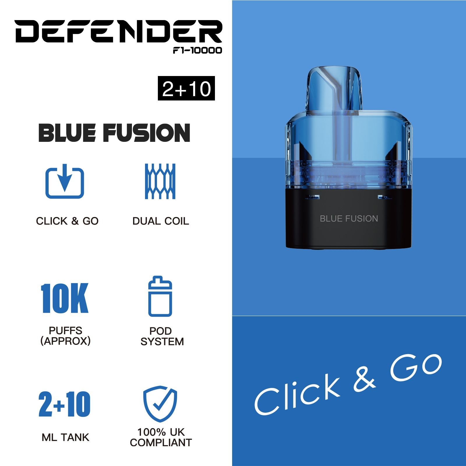 Defender F1-10000 Prefilled Pod