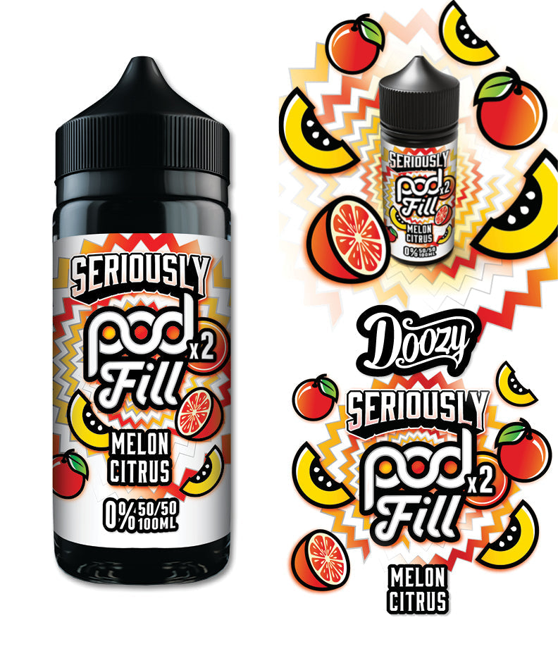 Seriously Pod Fill X2 by Doozy 120ml 50/50 E-Liquid Shortfill E-liquids