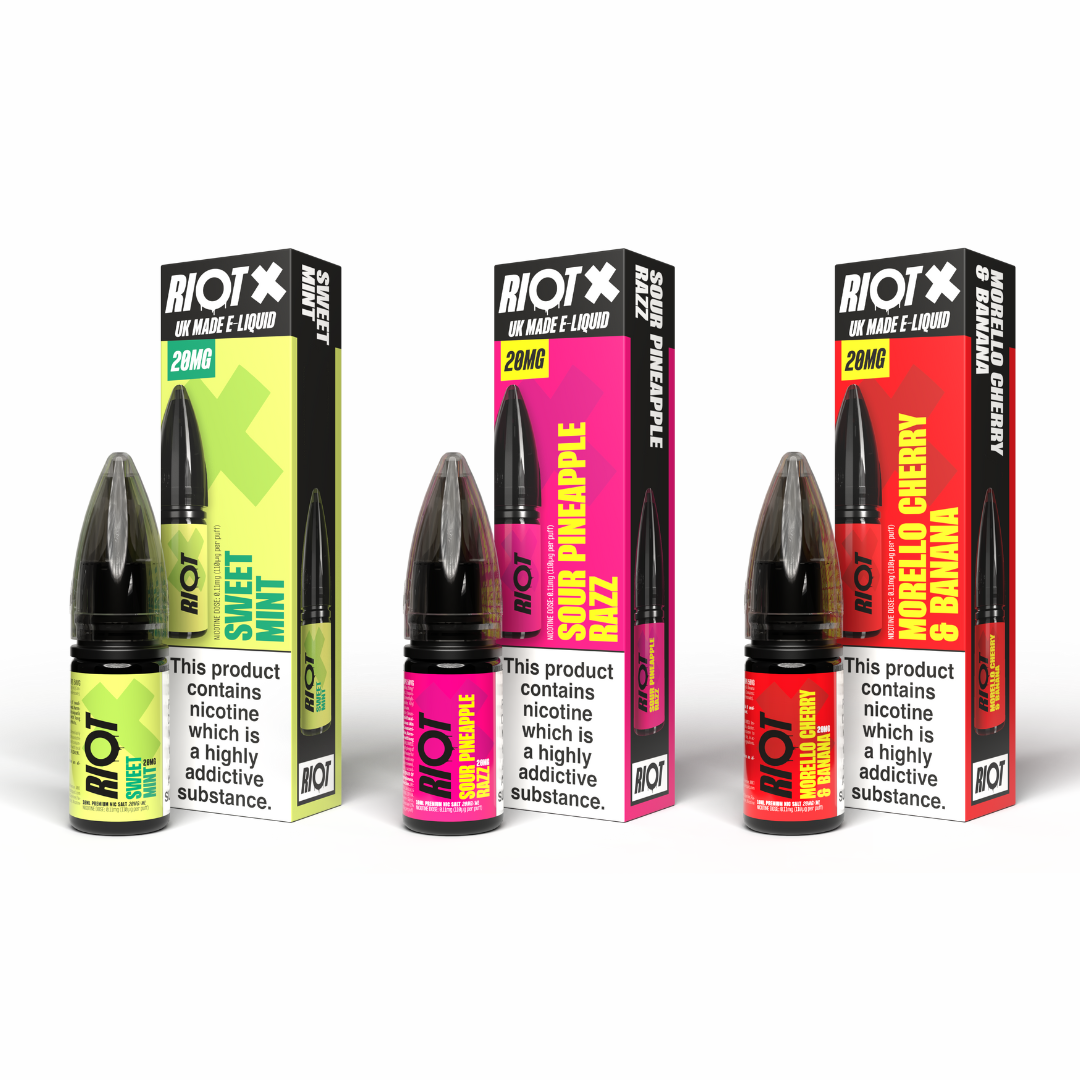 Riot X by Riot Squad Nic Salts - 20mg UKVK Wholesale Riot X by Riot Squad Nic Salts - 20mg UKVK Wholesale