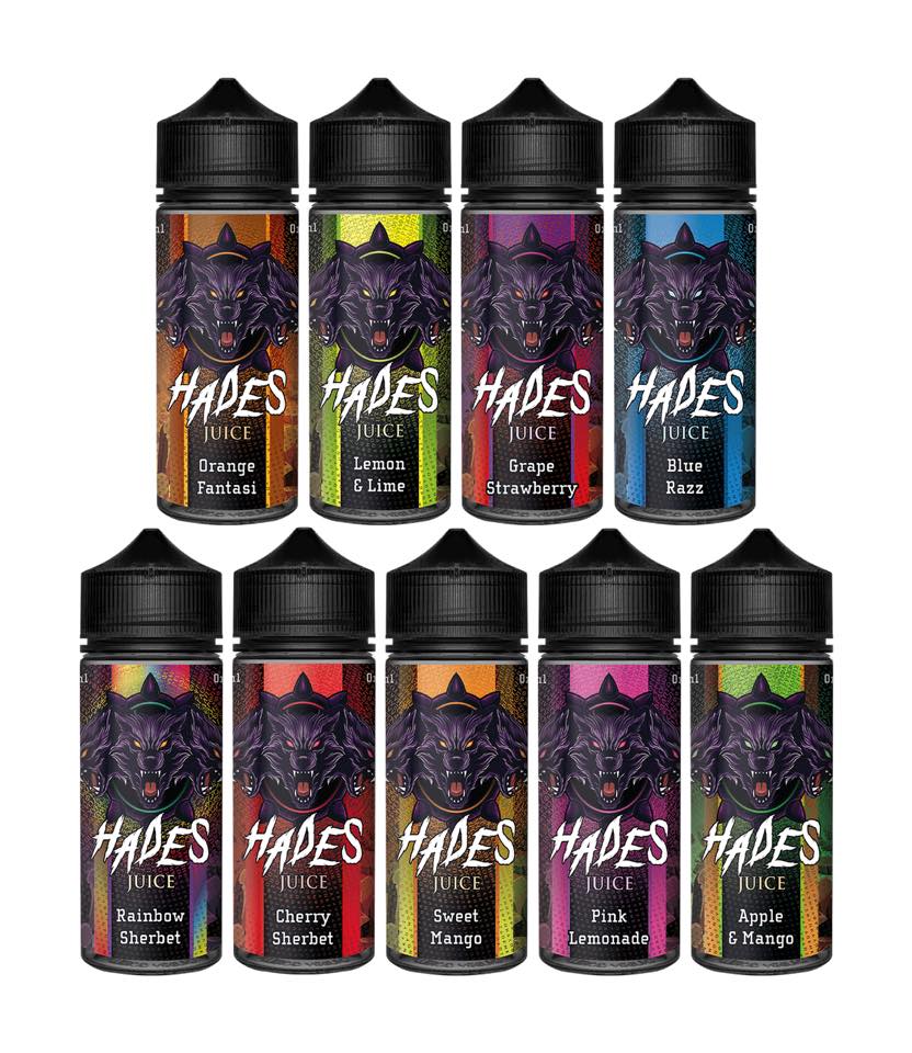 Hades E Liquid Range 120ml Shortfill E-liquids