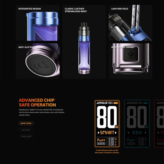 VOOPOO Argus Pro 2 80W Pod Vape Kit | PnP-X Platform