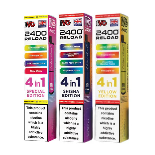 IVG 2400 RELOAD 4-in-1 Multi Flavour Prefilled Pods