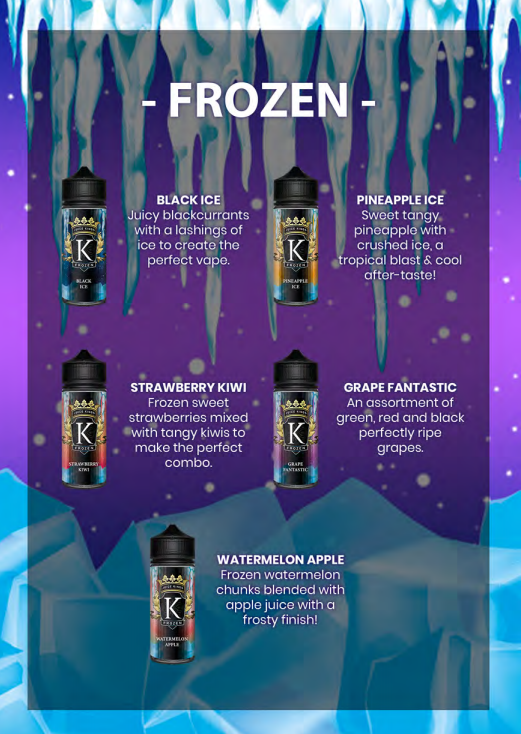 Juice Kings 120ml Shortfill E-liquids | Frozen Range