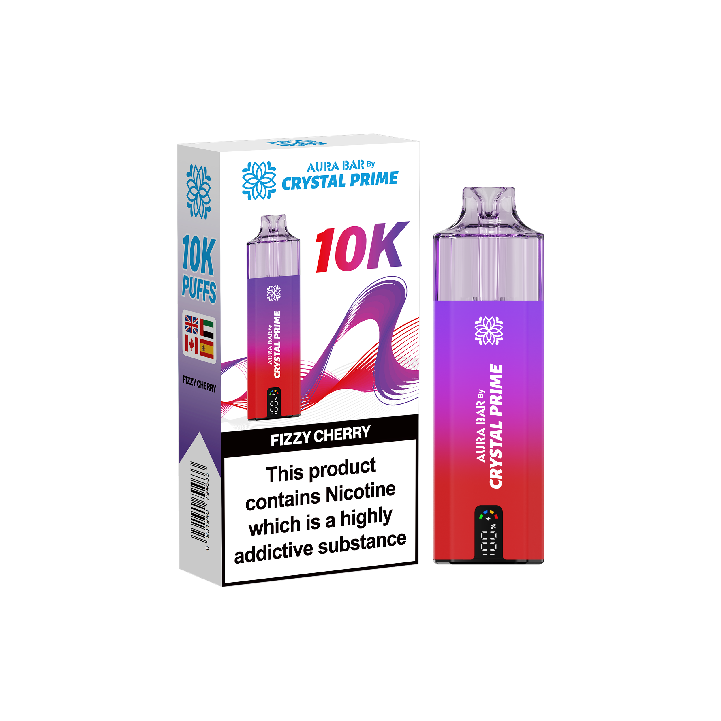 Crystal Prime Aura Bar 10K Prefilled Vape Kit