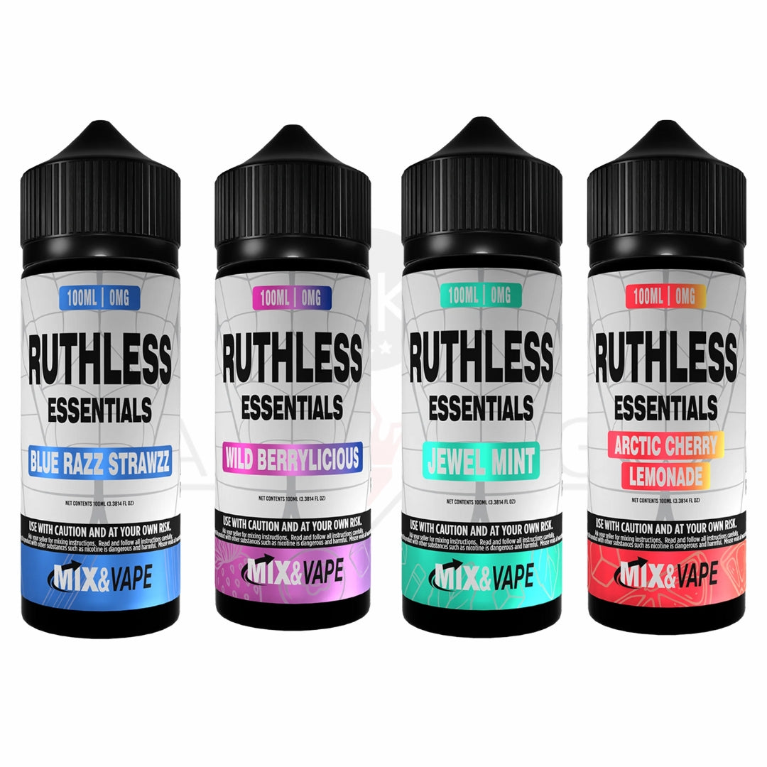 Ruthless Essentials 100ml Shortfill E-Liquid | 60VG/40PG - Blue Razz Strawzz image