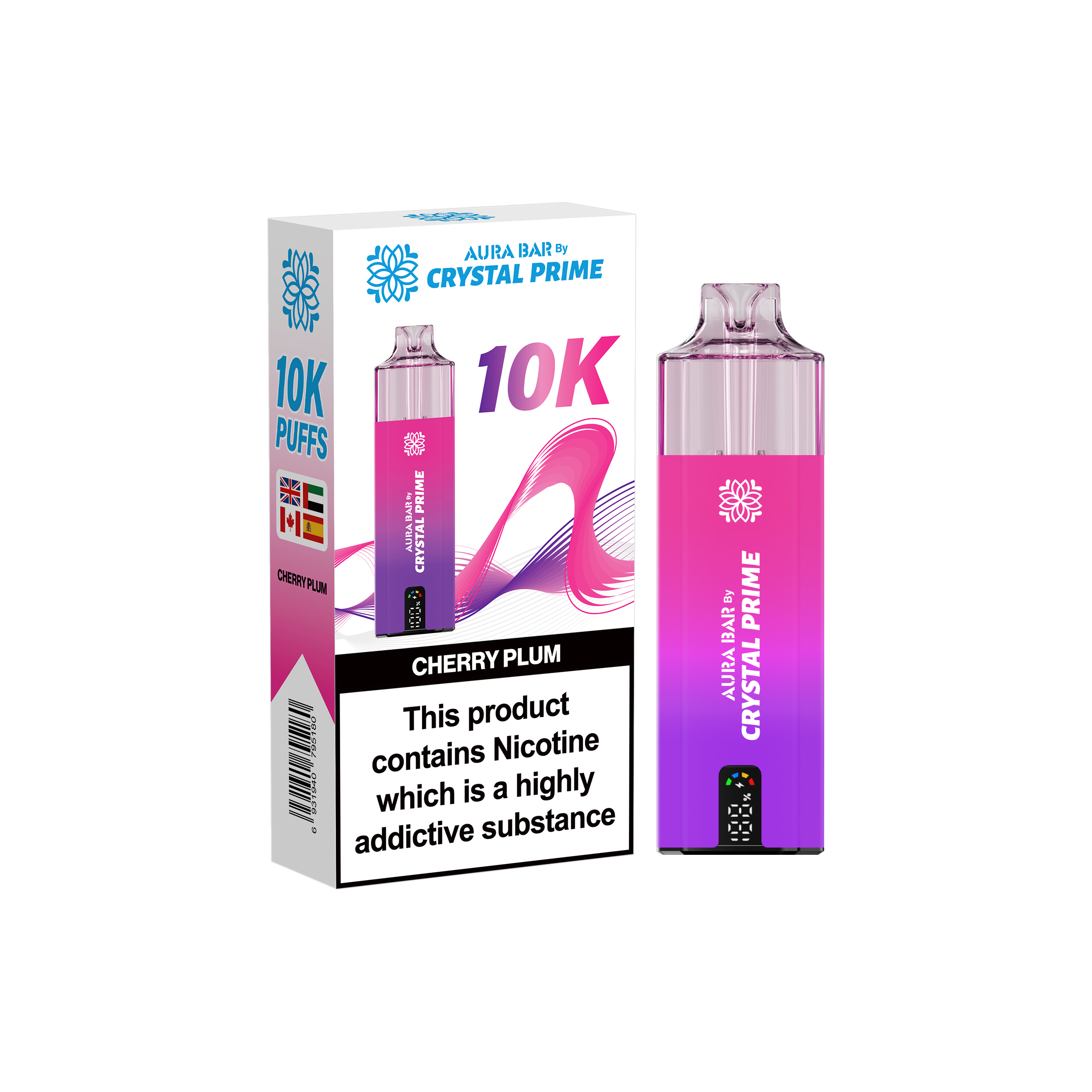 Crystal Prime Aura Bar 10K Prefilled Vape Kit