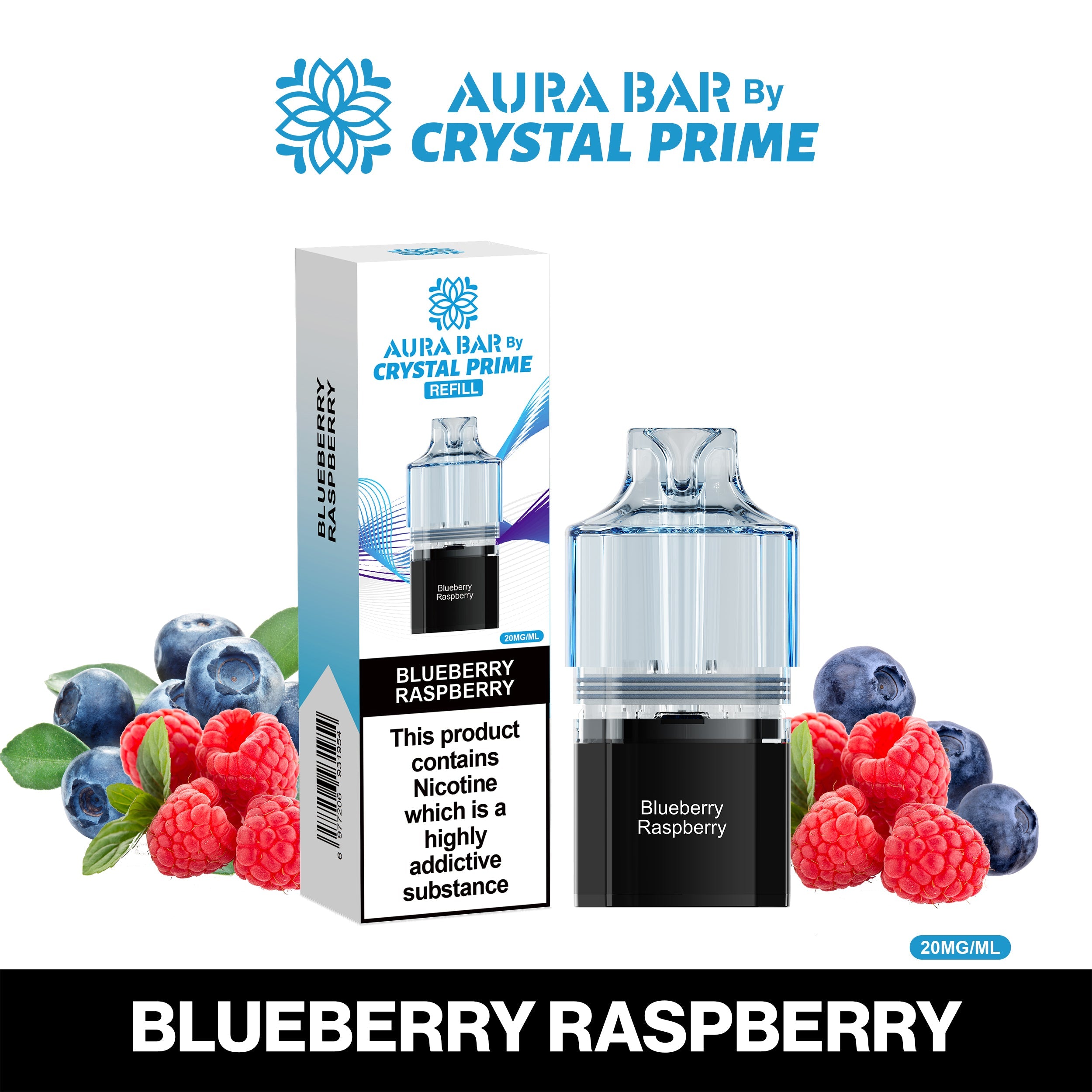 Crystal Prime Aura Bar 10K Prefilled Pods