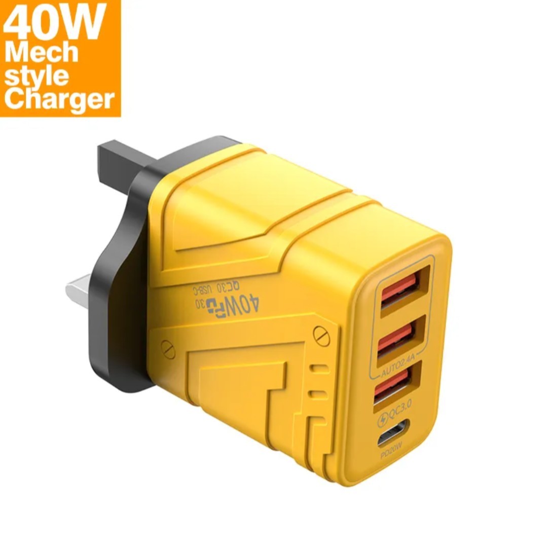 Universal 4-Port PD Charging Plug 40W