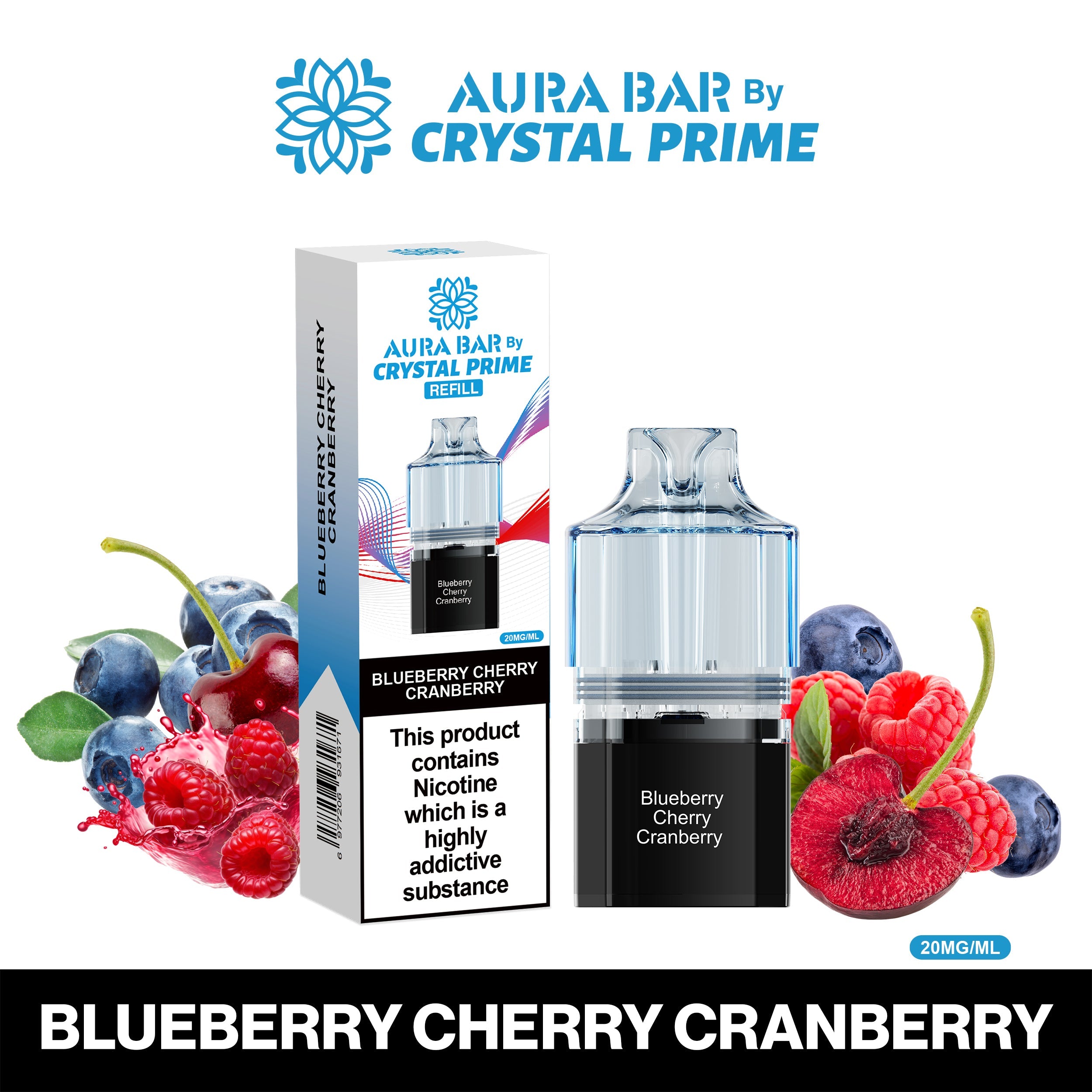 Crystal Prime Aura Bar 10K Prefilled Pods