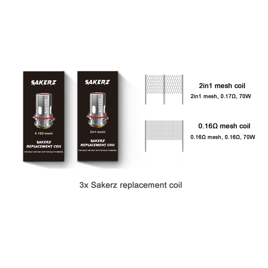 HorizonTech SAKERZ Replacement Coil 3pcs/Pack