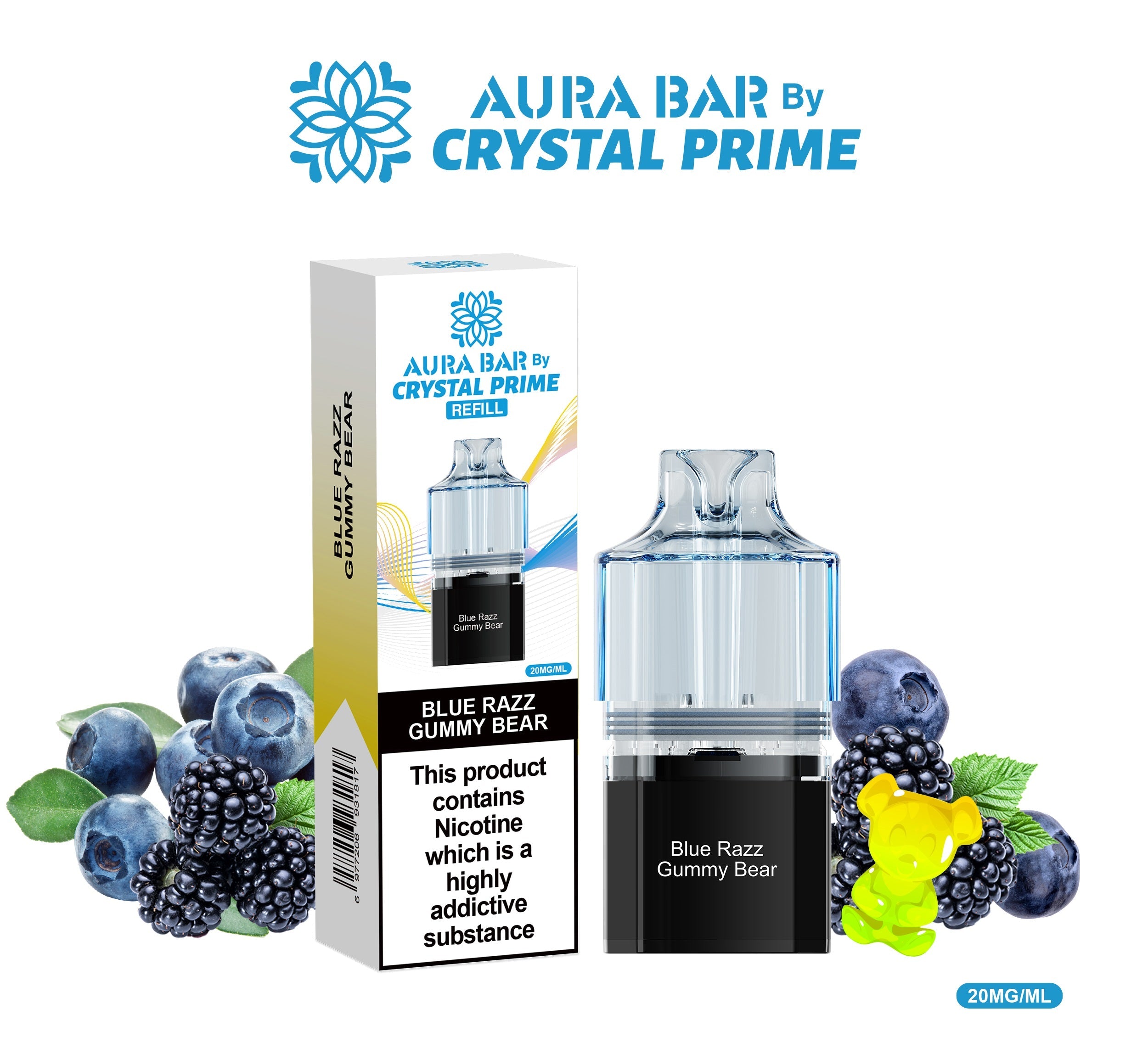 Crystal Prime Aura Bar 10K Prefilled Pods