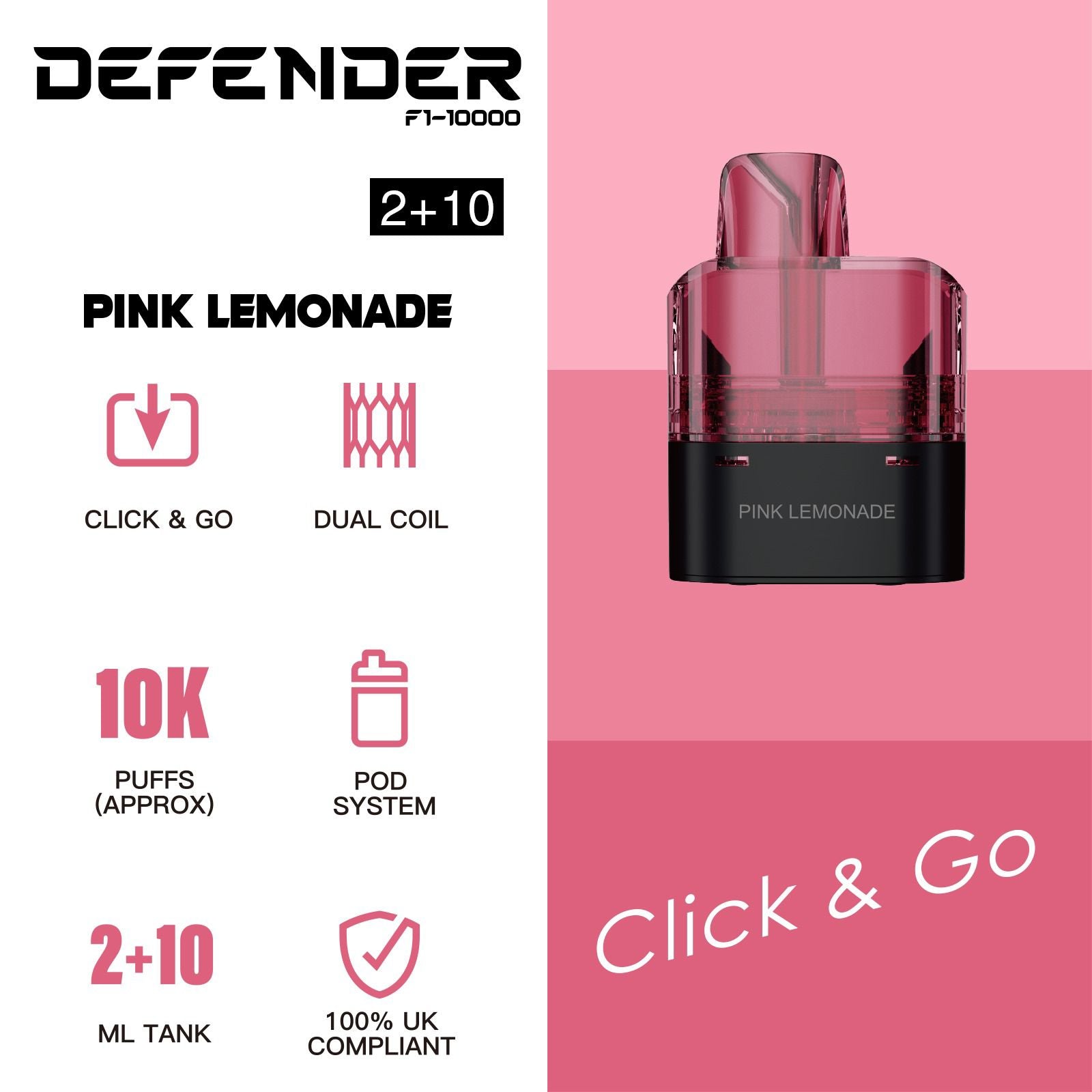 Defender F1-10000 Prefilled Pod