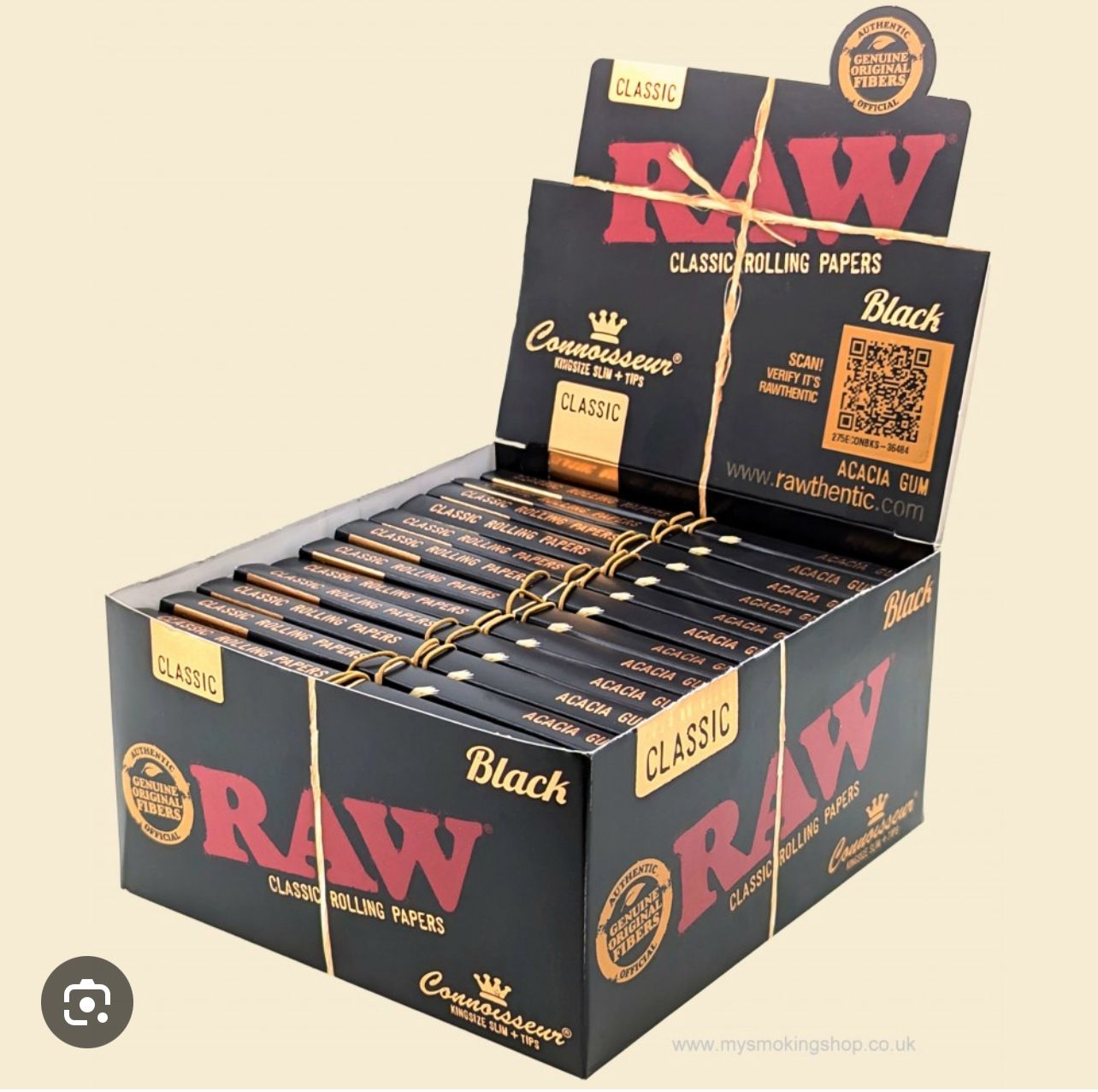 Black Raw Tips Box