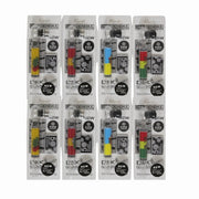 D&K Rasta Glass Pipe with Screens (12-Pack)