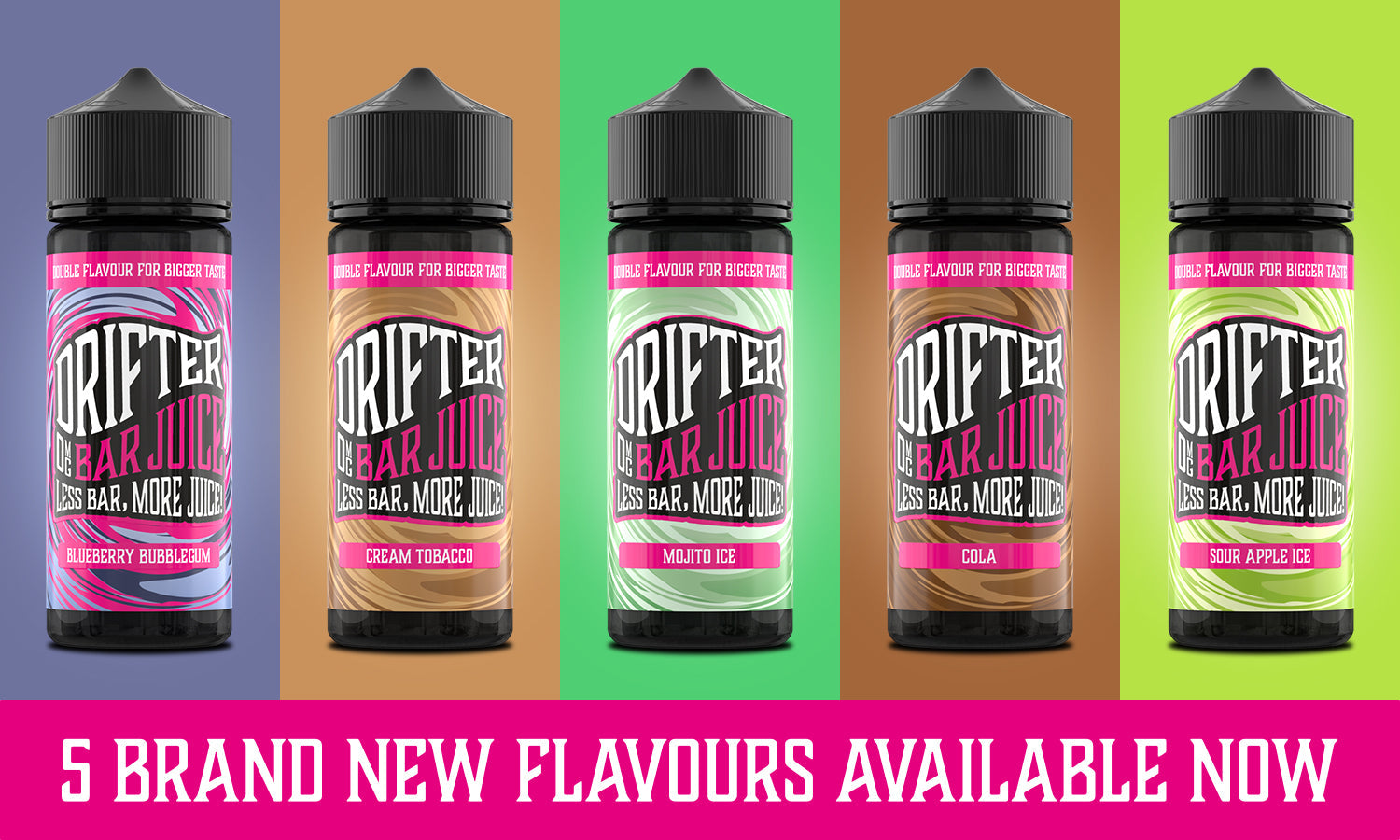 Drifter Bar Juice 120ml E-Liquid Shortfill E-liquids 50/50 VG/PG