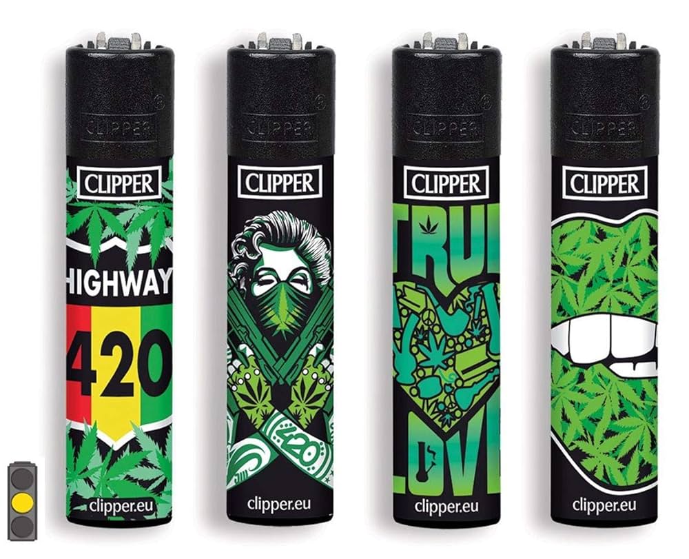 Clipper Lighter 48-Pack - Front Weed