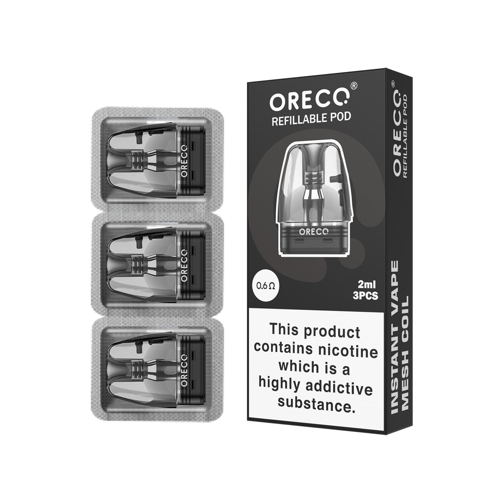 Oreco Replacement Pods Side-Fill (3-Pack) Oreco