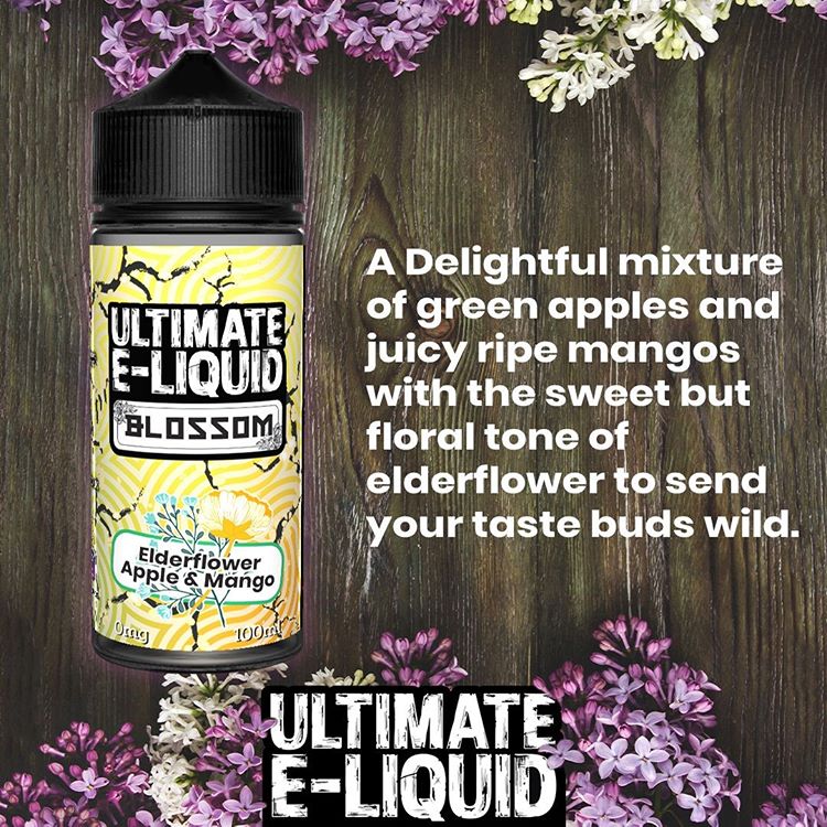 Ultimate E Liquid Blossom Range 120ml Shortfill E-liquids