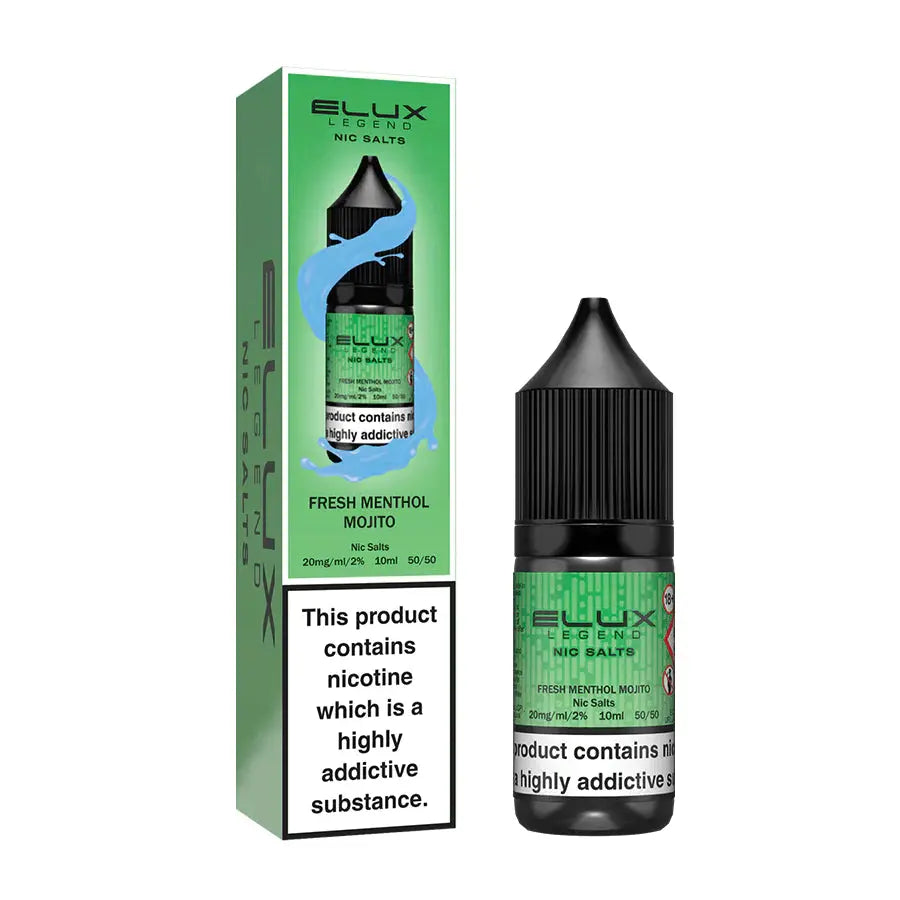 Elux Legend Nic Salts 10ml - 20MG - Fresh Menthol Mojito image