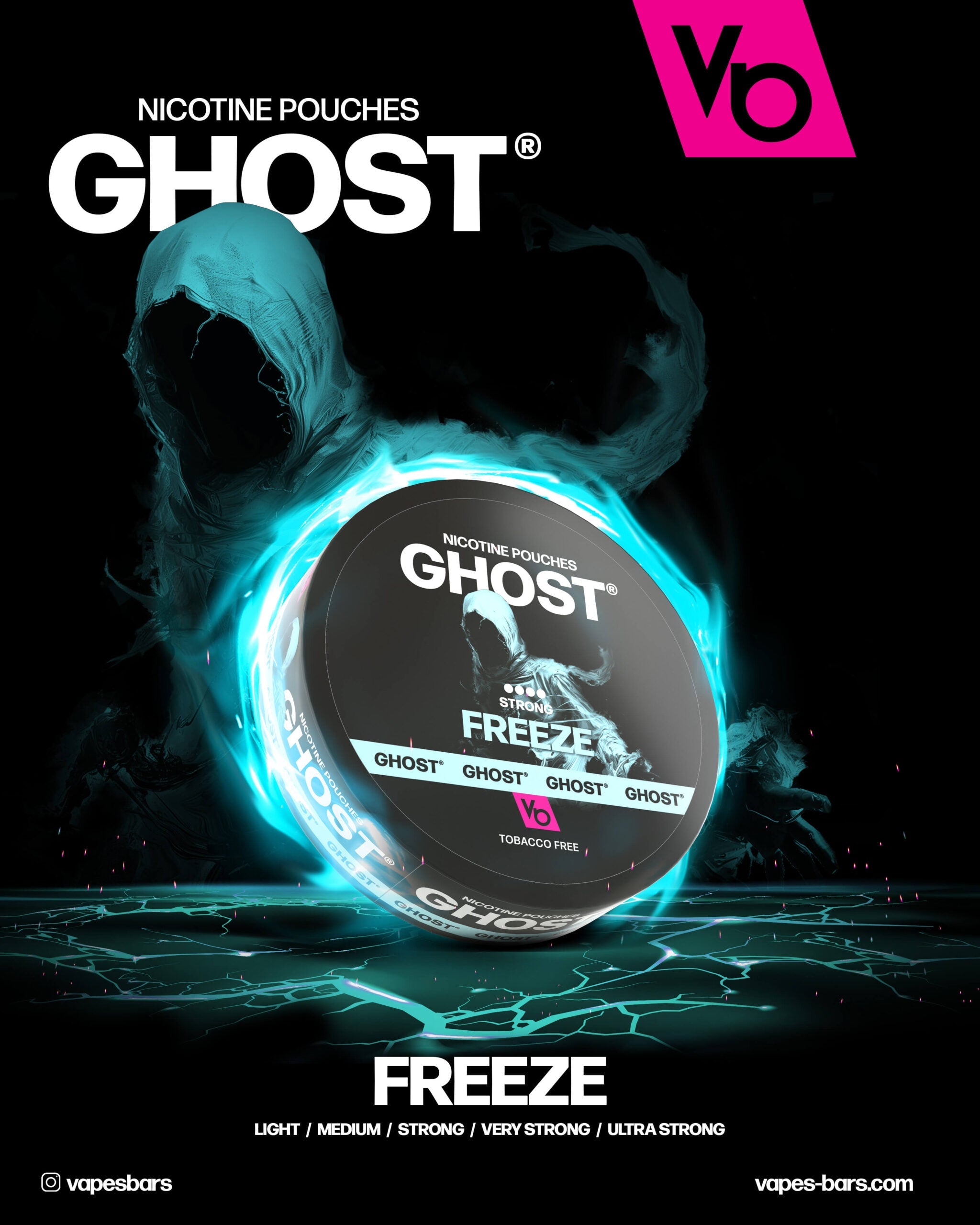 GHOST Nicotine Pouches 25MG (Strong) 20pcs/pack