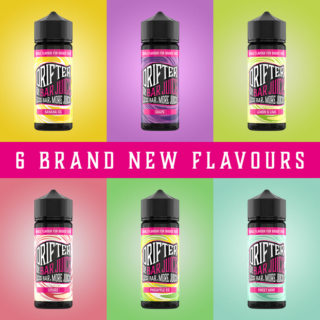 Drifter Bar Juice 120ml E-Liquid Shortfill E-liquids 50/50 VG/PG