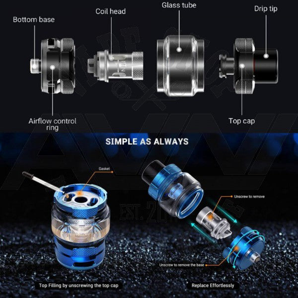 HorizonTech Falcon Legend Sub Ohm Tank | Free Bubble Glass