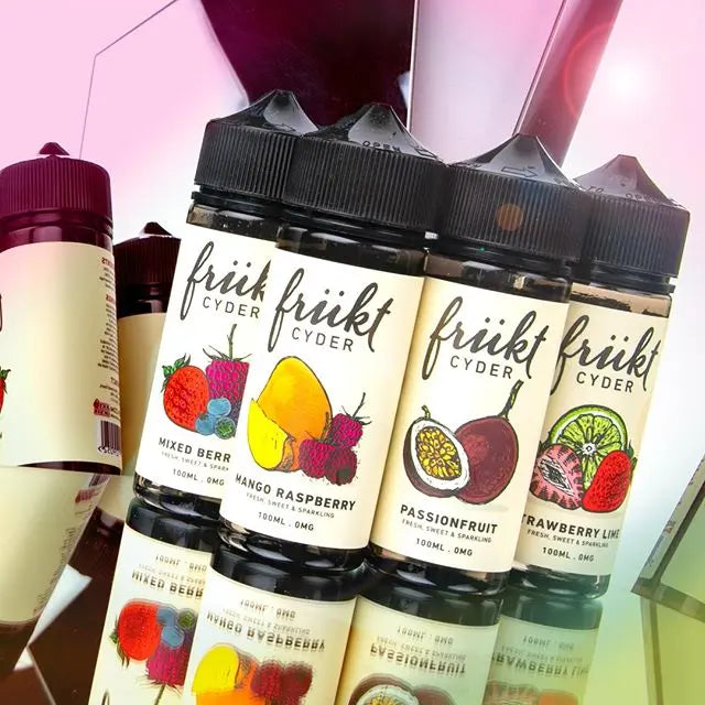 Frukt Cyder E-Liquid 100ml Shortfill  70/30 VG/PG - Mango Raspberry image