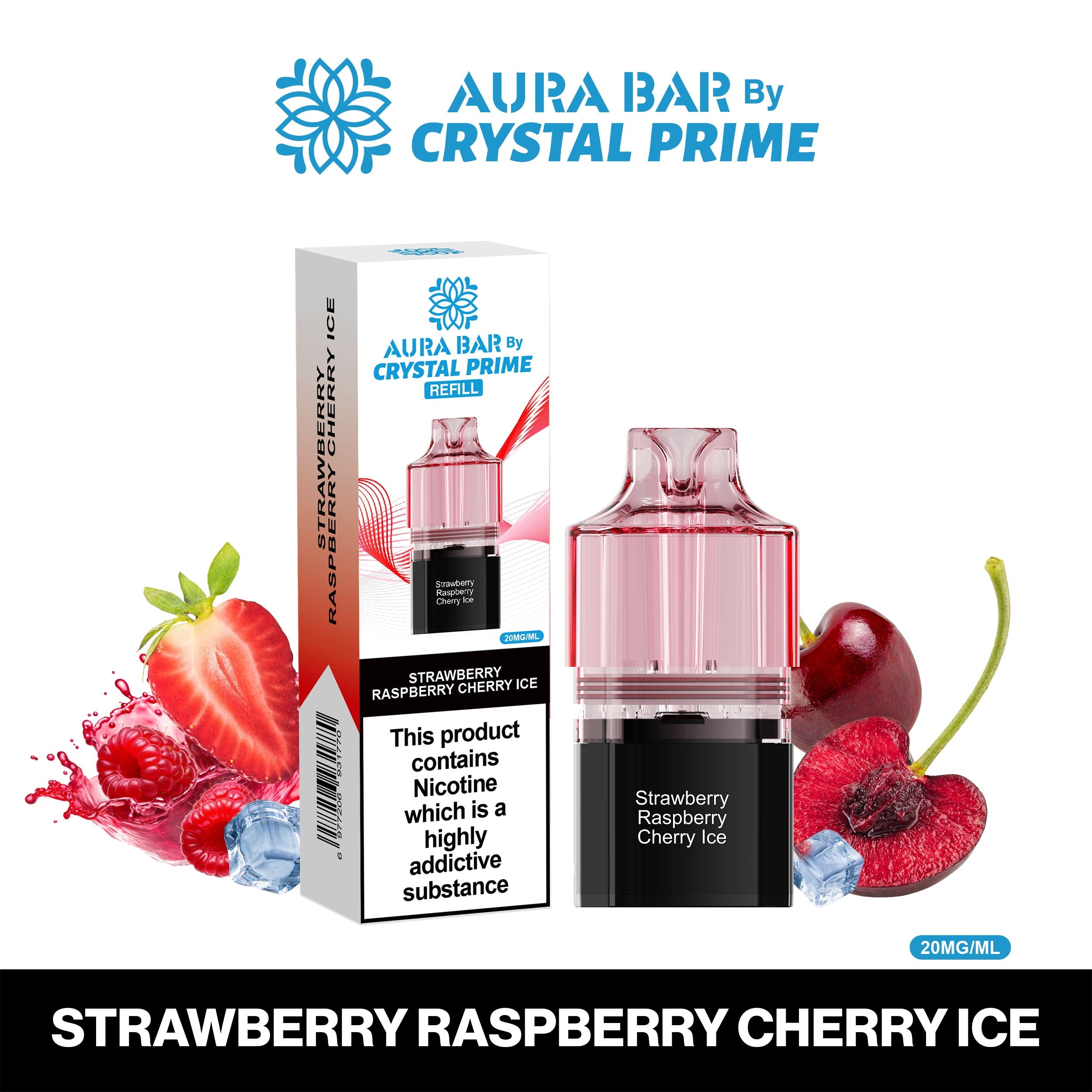 Crystal Prime Aura Bar 10K Prefilled Pods