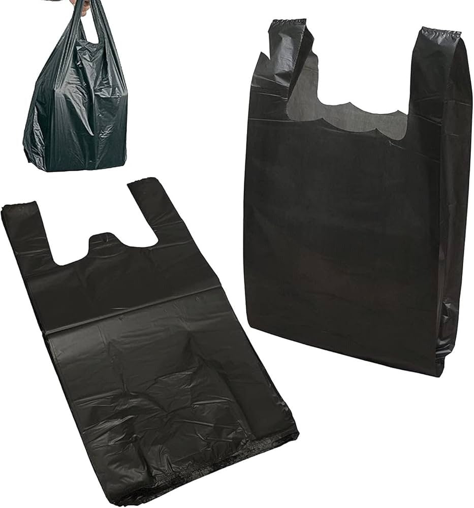 Heavy Duty Black Bottle Carrier Bags Box
