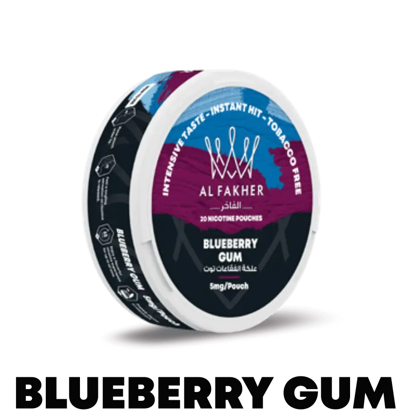Al Fakher (UAE) Nicotine Pouch 20mg 20pcs/pack - Blueberry Gum image