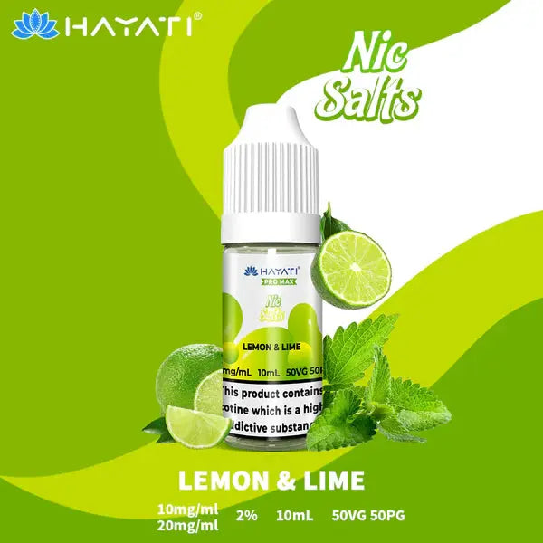 Hayati Pro Max Nic Salts 10ml - 20MG - Lemon and Lime image
