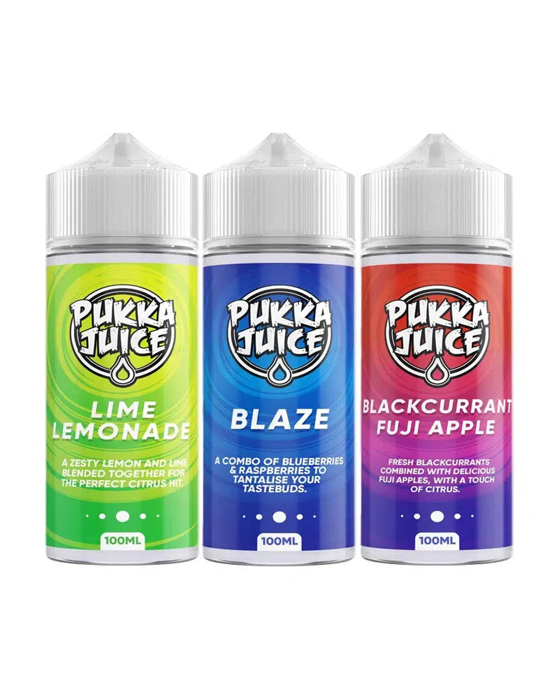 Pukka Juice 120ml E-Liquid Shortfill E-liquids