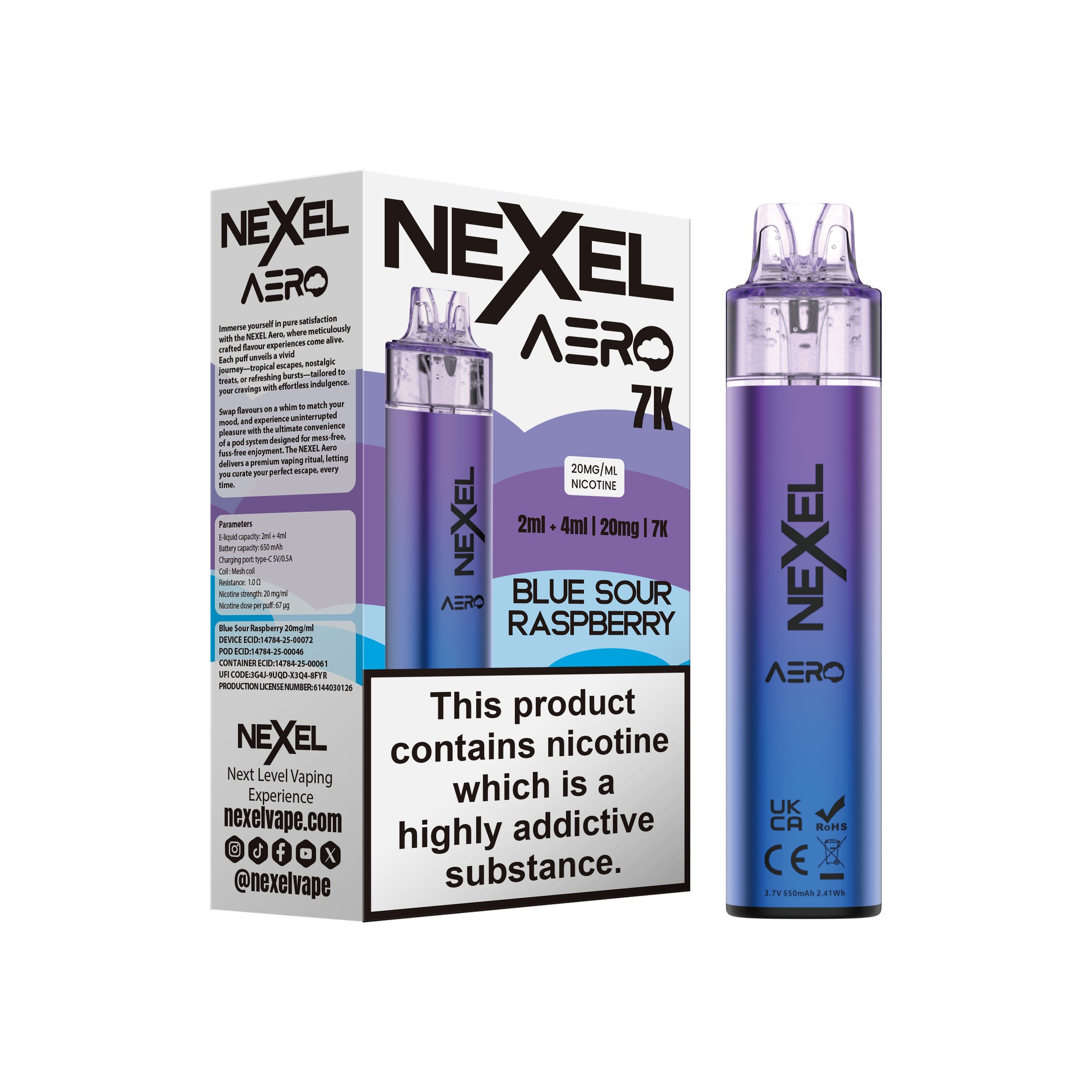 Nexel Aero 7K Prefilled Pod Kit