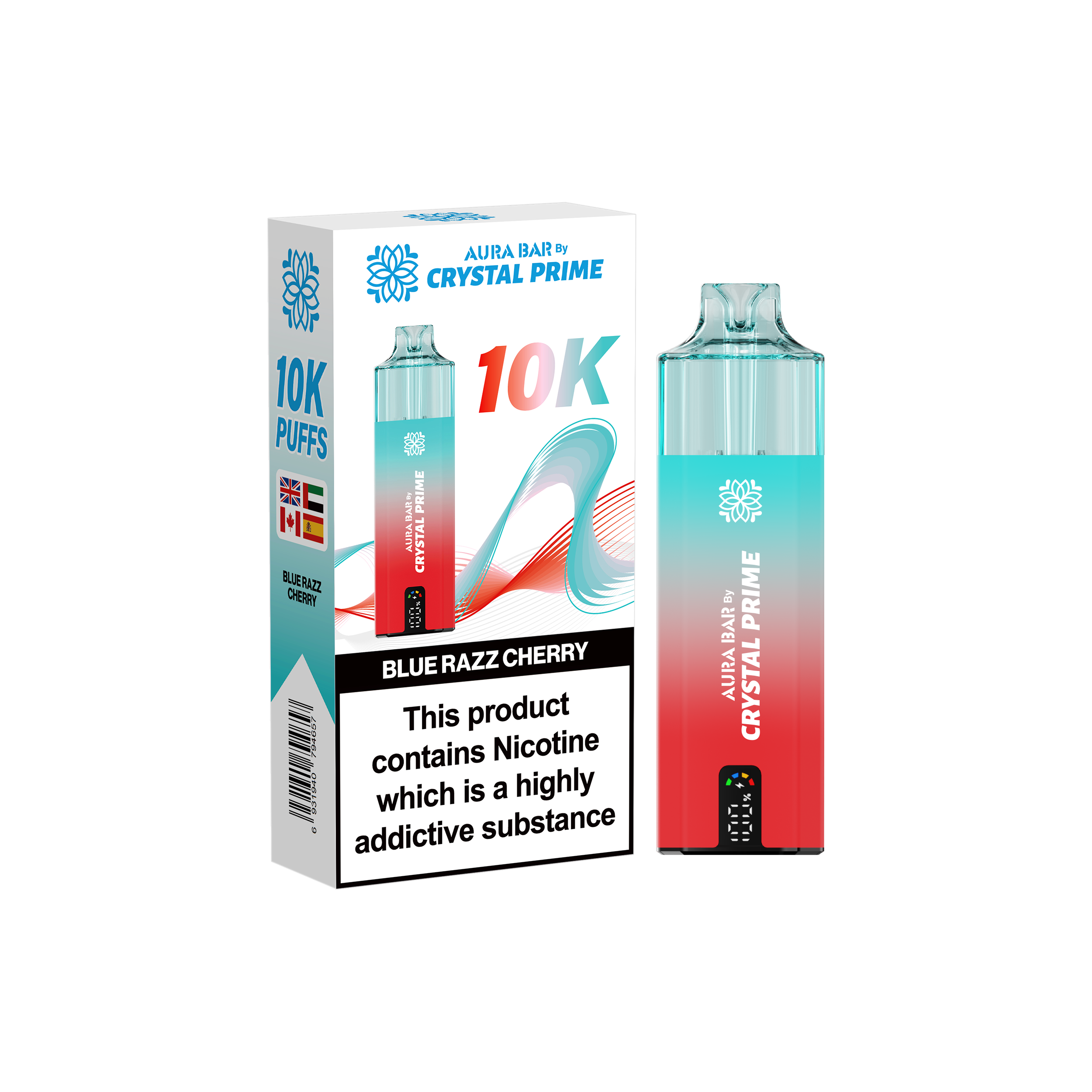 Crystal Prime Aura Bar 10K Prefilled Vape Kit