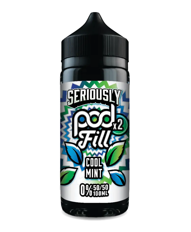 Seriously Pod Fill X2 by Doozy 100ml 50/50 E-Liquid Shortfill - Cool Mint image
