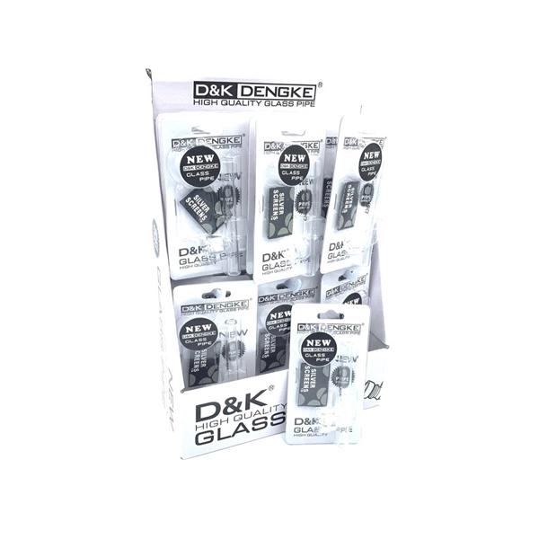 D&K Glass Pipe DK8581 Clear (24-Pack)