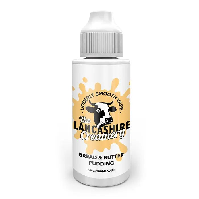 Lancashire Creamery 100ml 70/30 VG/PG E-Liquid Shortfill - Bread and Butter Pudding image